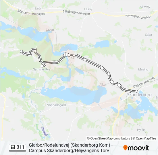 311 Bus Line Map