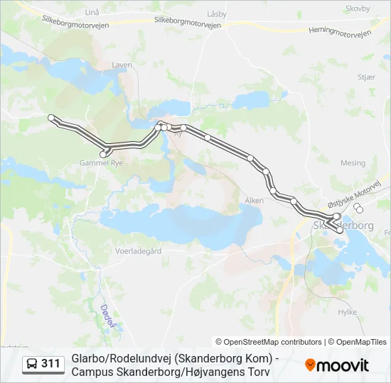 311 Bus Line Map