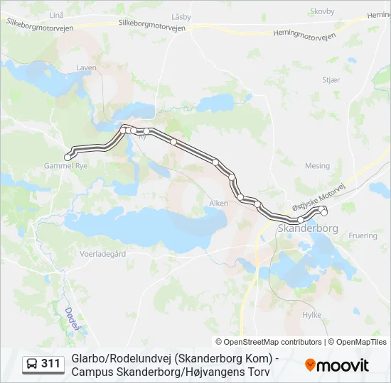 311 Bus Line Map