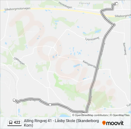 422 Bus Line Map