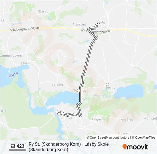 423 Bus Line Map