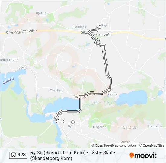 423 Bus Line Map