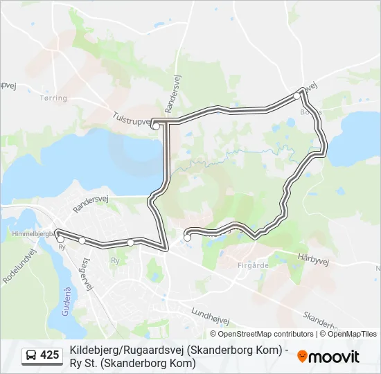425 Bus Line Map
