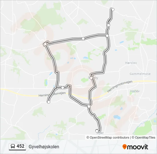 452 Bus Line Map