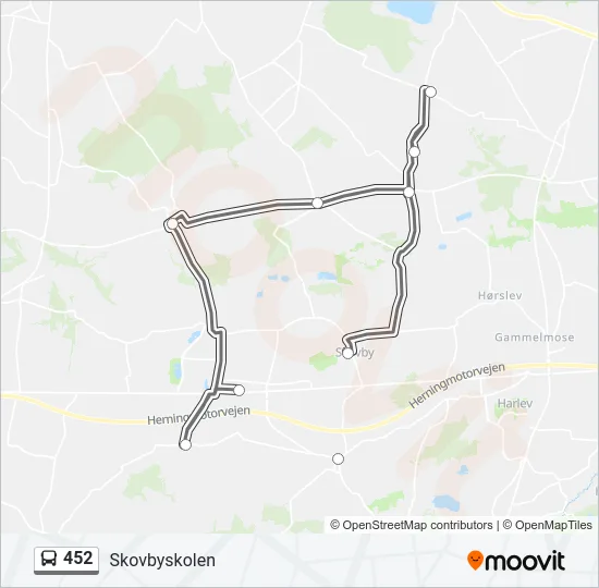 452 Bus Line Map