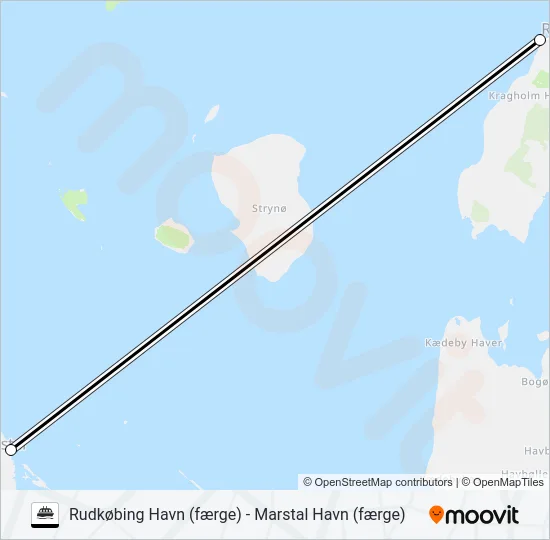 ÆRØXPRESSEN Ferry Line Map