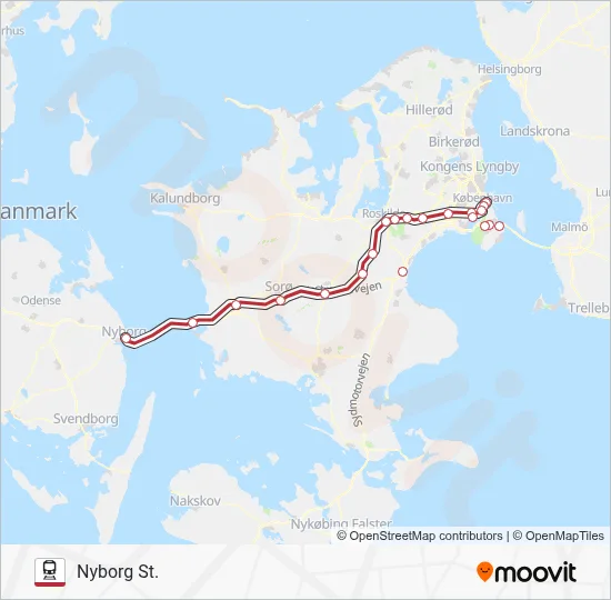 IC Train Line Map