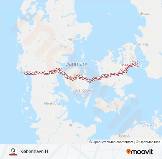 IC Train Line Map