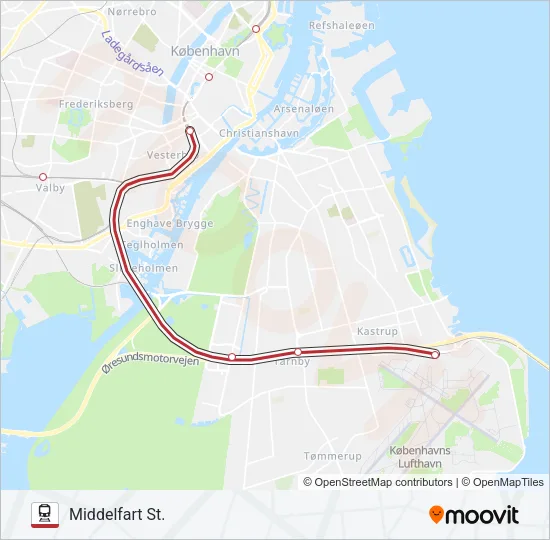IC Train Line Map