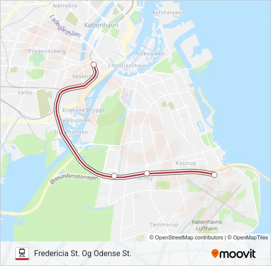 IC Train Line Map