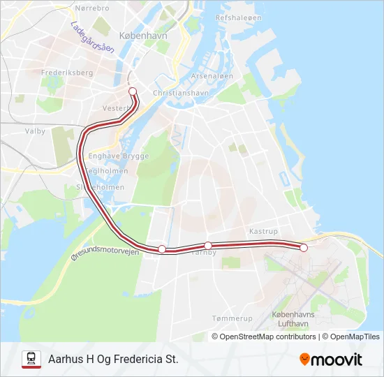 IC Train Line Map