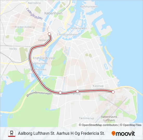 IC Train Line Map