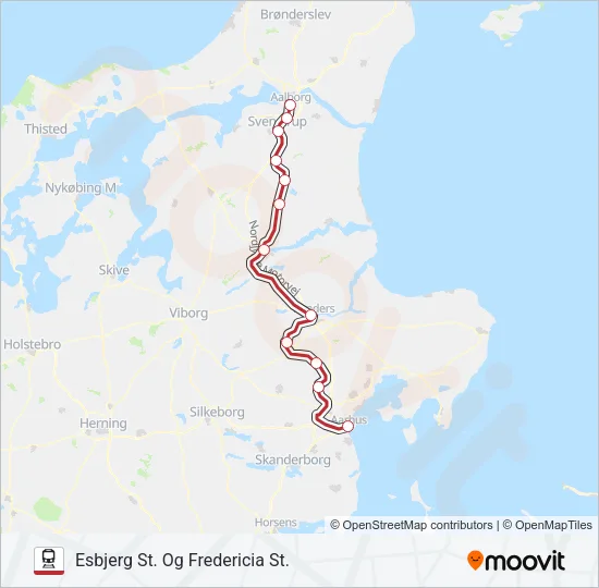 IC Train Line Map
