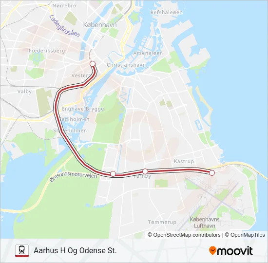 IC Train Line Map
