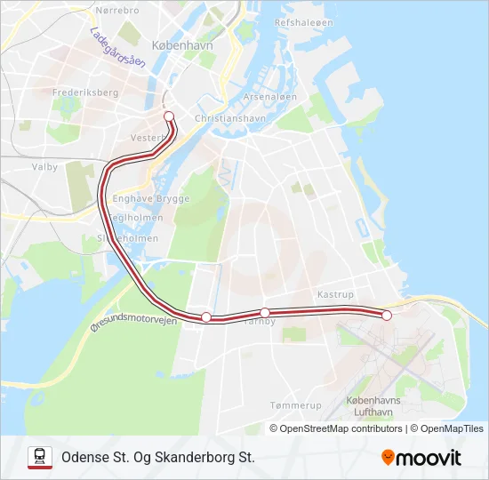 IC Train Line Map