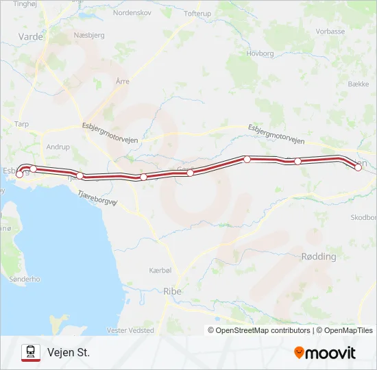 IC Train Line Map