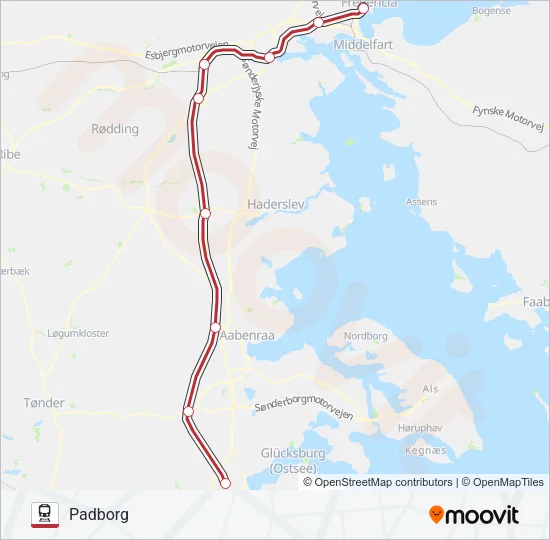 IC Train Line Map