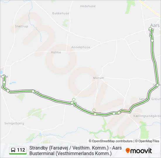 112 Bus Line Map