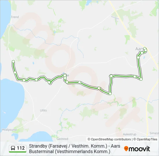 112 Bus Line Map