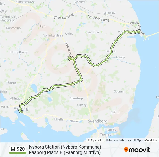 920 Bus Line Map
