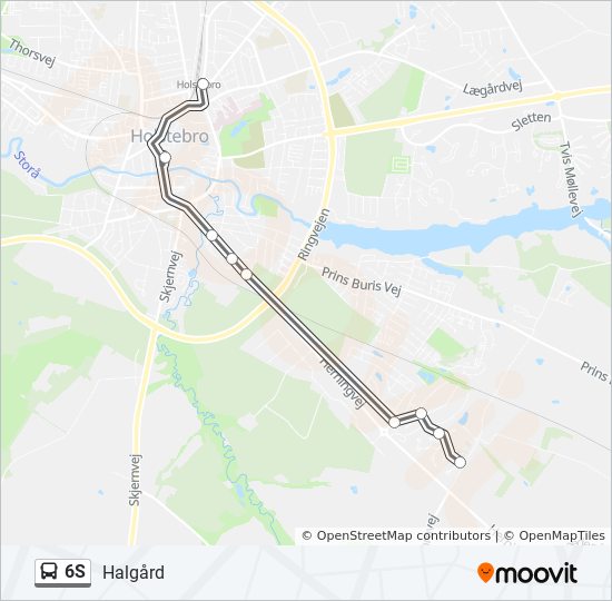 6S bus Line Map