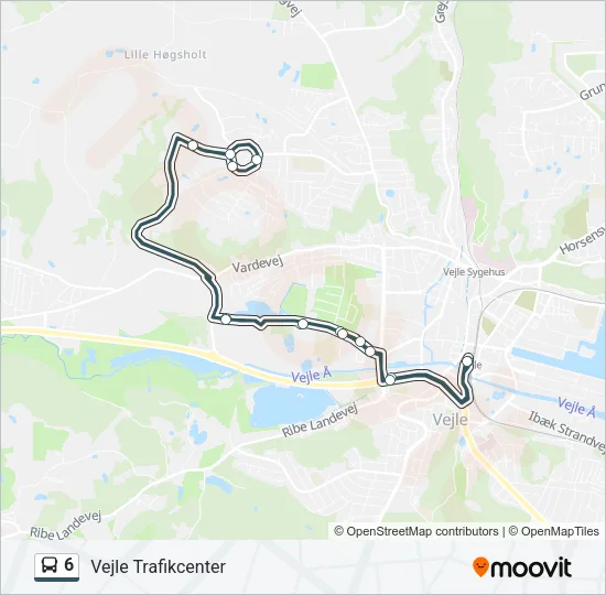 6 Bus Line Map