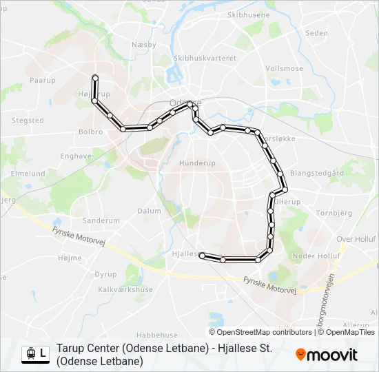 L Light Rail Line Map