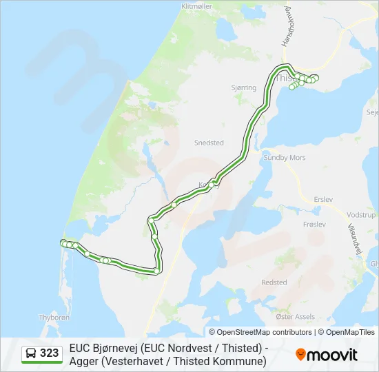 323 Bus Line Map
