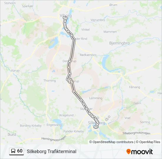 60 Bus Line Map