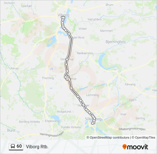 60 Bus Line Map