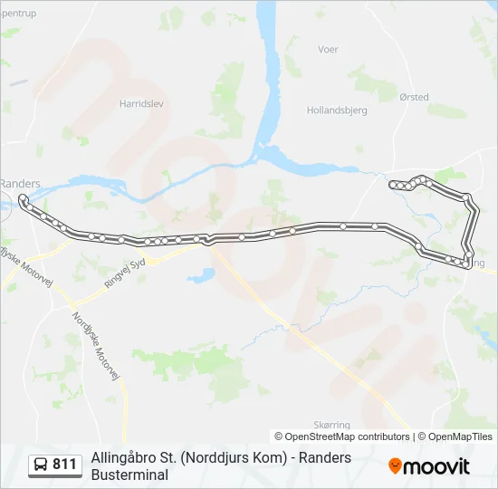 811 Bus Line Map