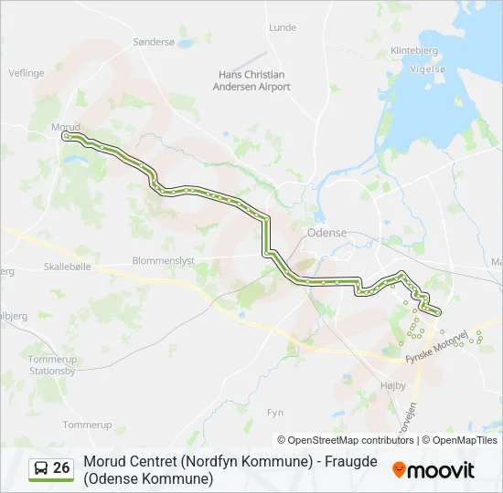 26 Bus Line Map