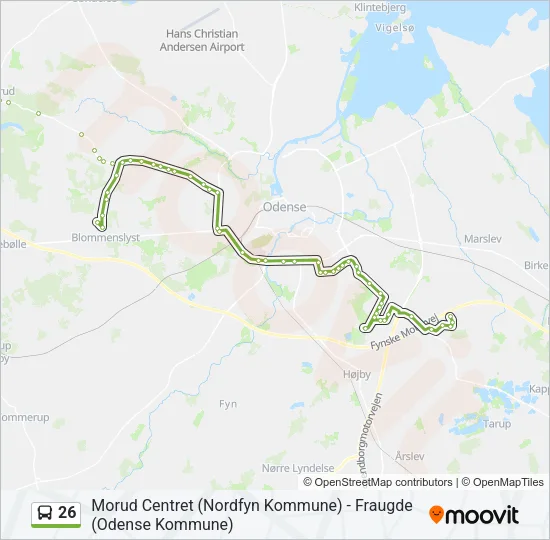 26 Bus Line Map