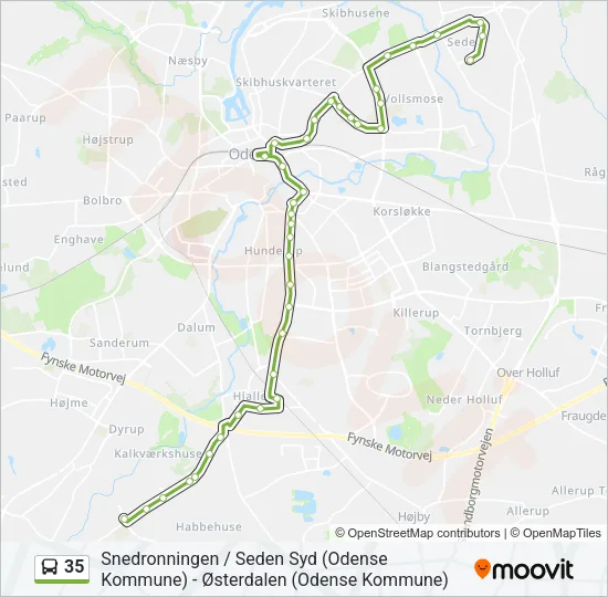 35 Bus Line Map