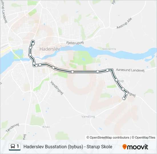 1 Bus Line Map