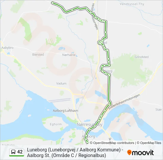 42 Bus Line Map