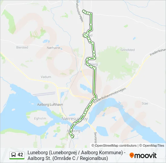 42 Bus Line Map
