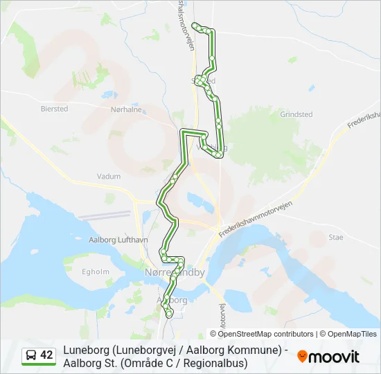 42 Bus Line Map