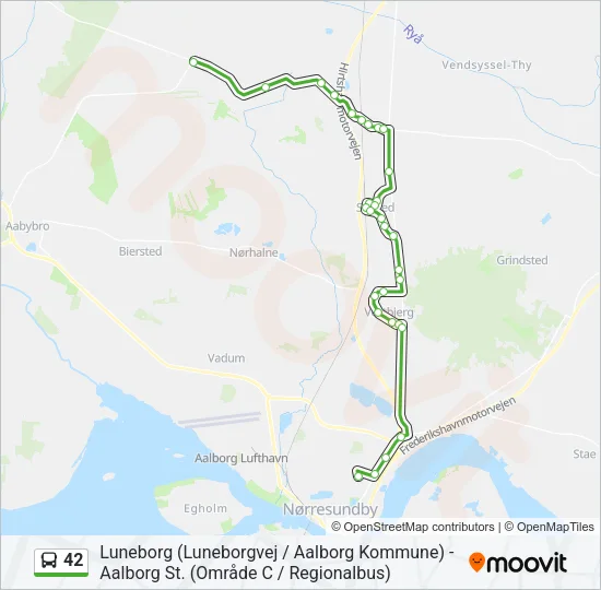 42 Bus Line Map