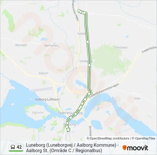 42 Bus Line Map