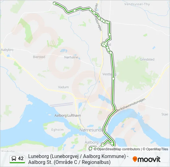 42 Bus Line Map