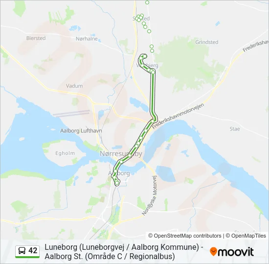 42 Bus Line Map