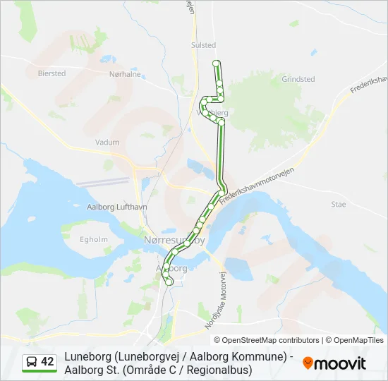 42 Bus Line Map