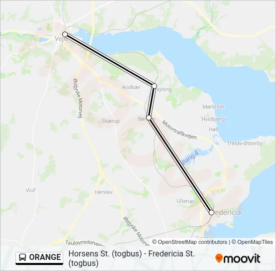 ORANGE Bus Line Map