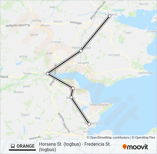 ORANGE Bus Line Map