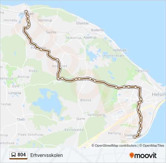 804 Bus Line Map
