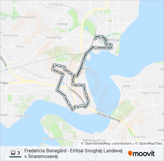 3 bus Line Map