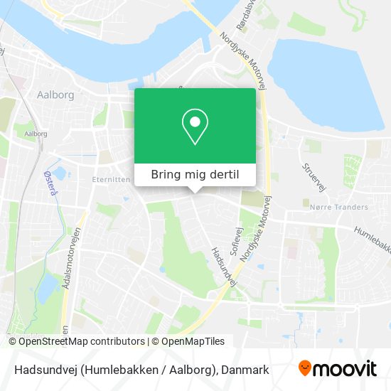 Hadsundvej (Humlebakken / Aalborg) kort