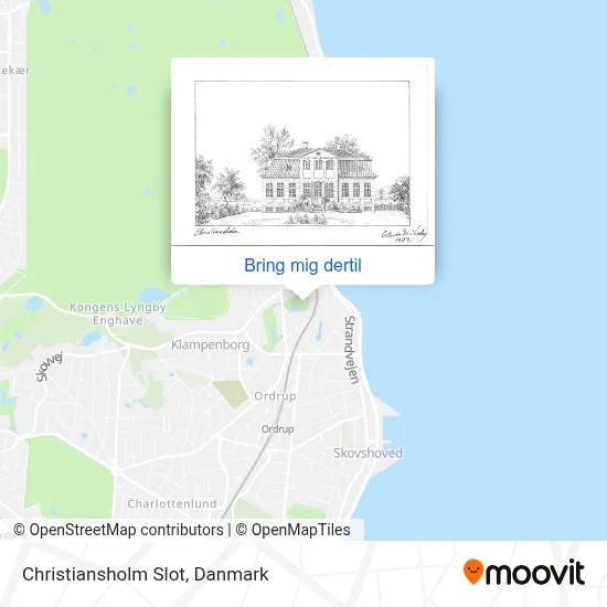 Christiansholm Slot kort