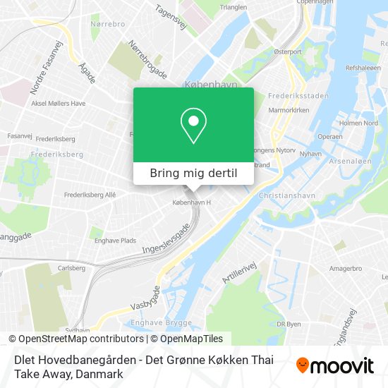 Dlet Hovedbanegården - Det Grønne Køkken Thai Take Away kort